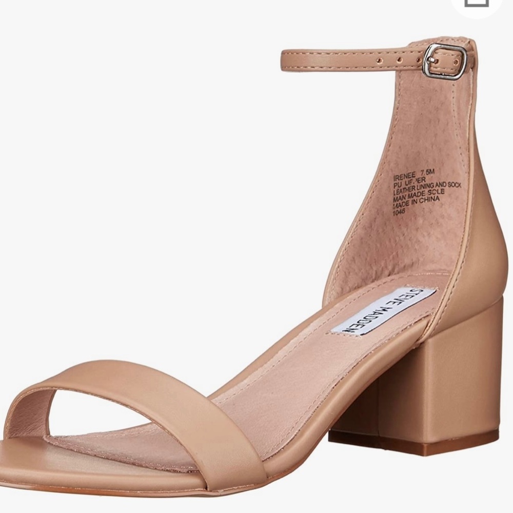 Steve Madden Chunky Heel Sandal in Blush/Nude